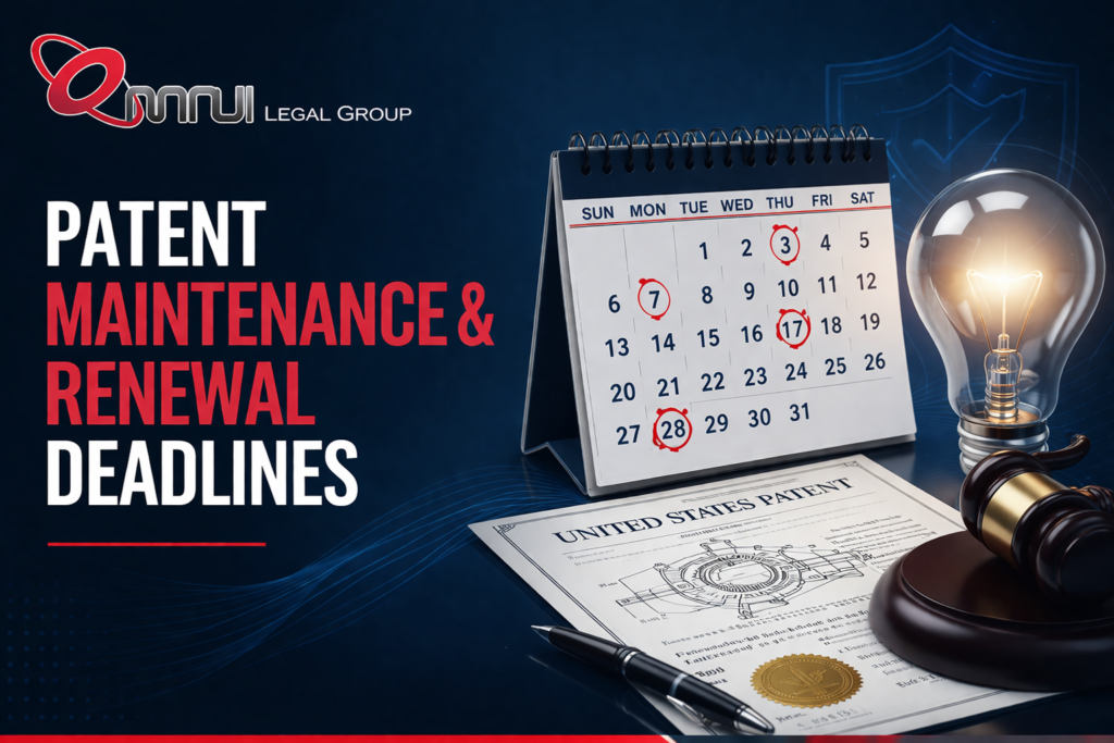 Patent Maintenance & Renewal Deadlines